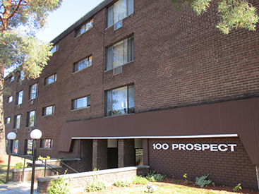Exterior of 100 Prospect Avenue Apartments