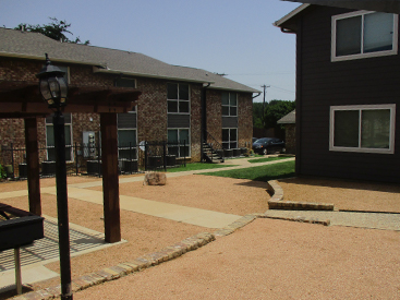 Exterior of Parkside Townhomes complex
