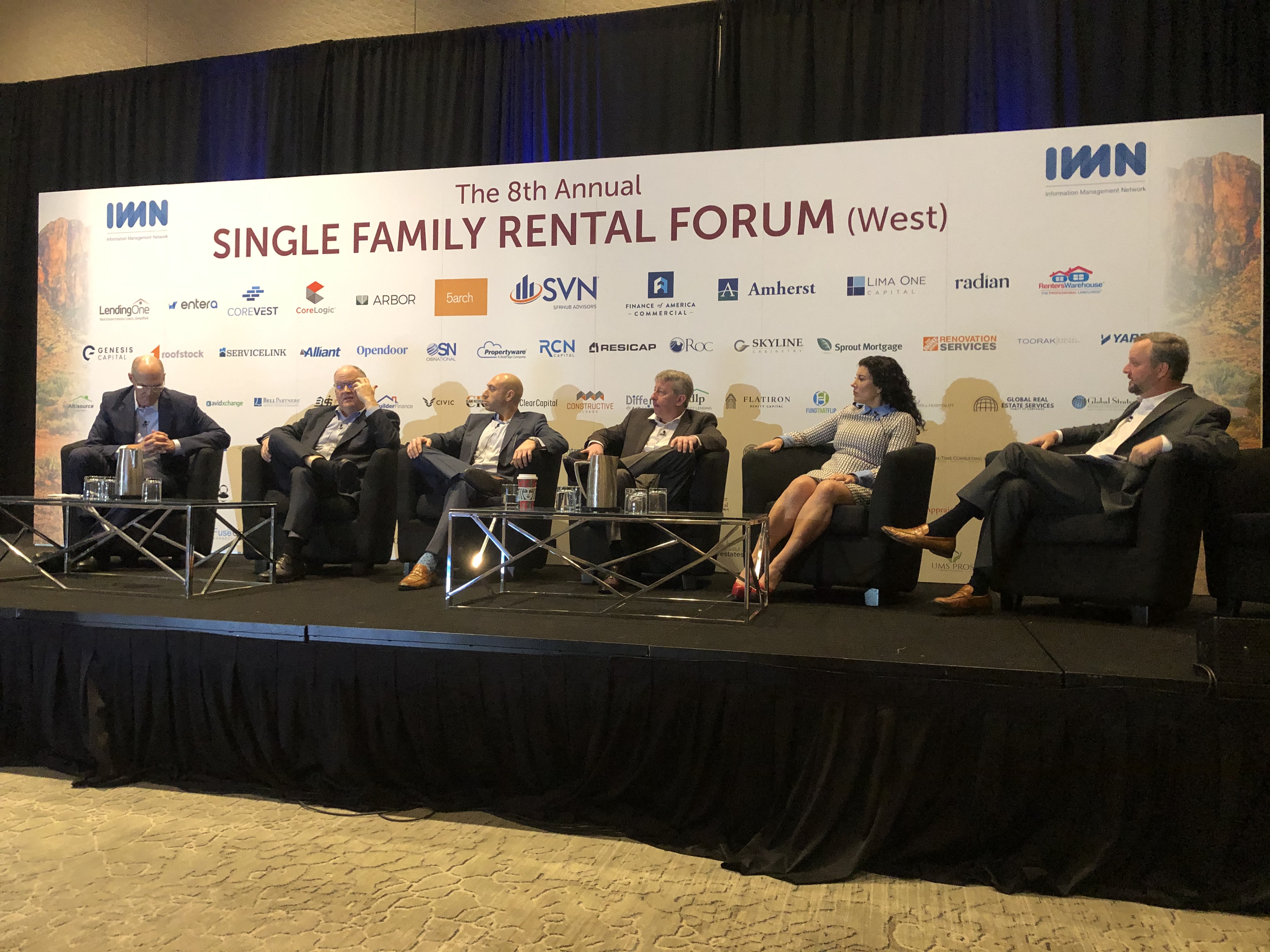 panelist discuss SFR financing and bridge real estate financing at IMN SFR west