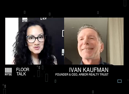 Ivan Kaufman Reveals Why Arbor Is a Top-Performing REIT on NYSE Floor Talk