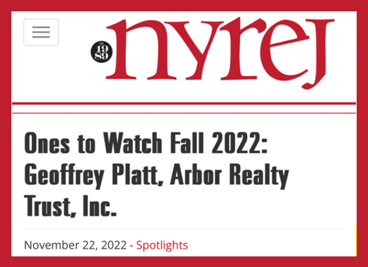 Ones to Watch Fall 2022: Geoffrey Platt, Arbor Realty Trust, Inc.
