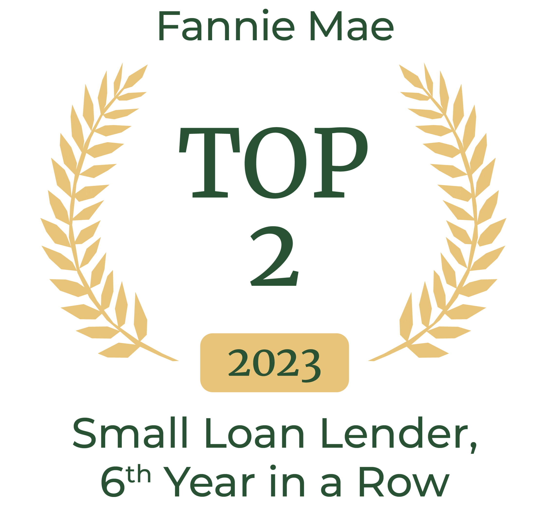 Top 2 Fannie Mae Small Loan Lender