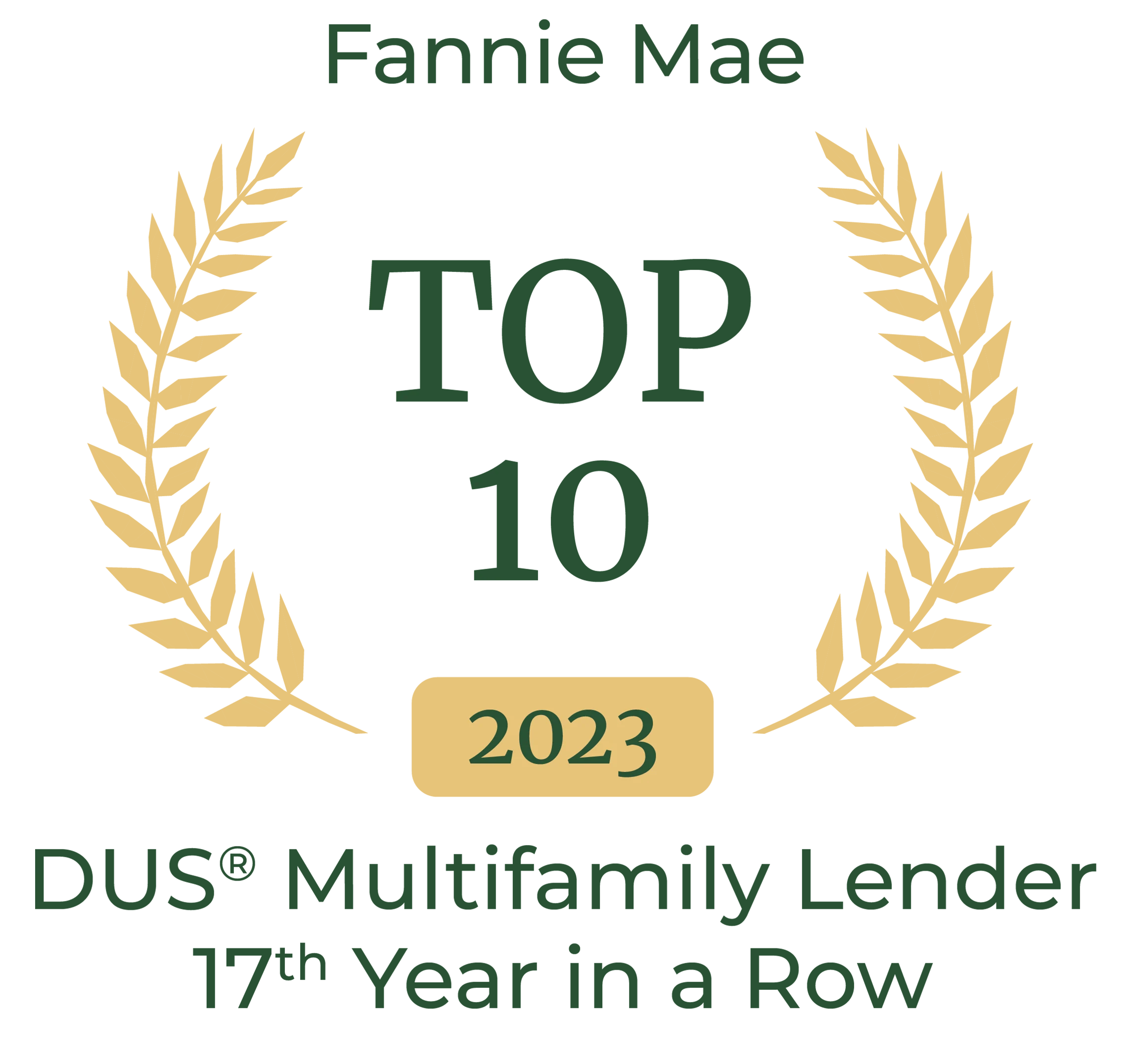Top 10 Fannie Mae DUS® Multifamily Lender