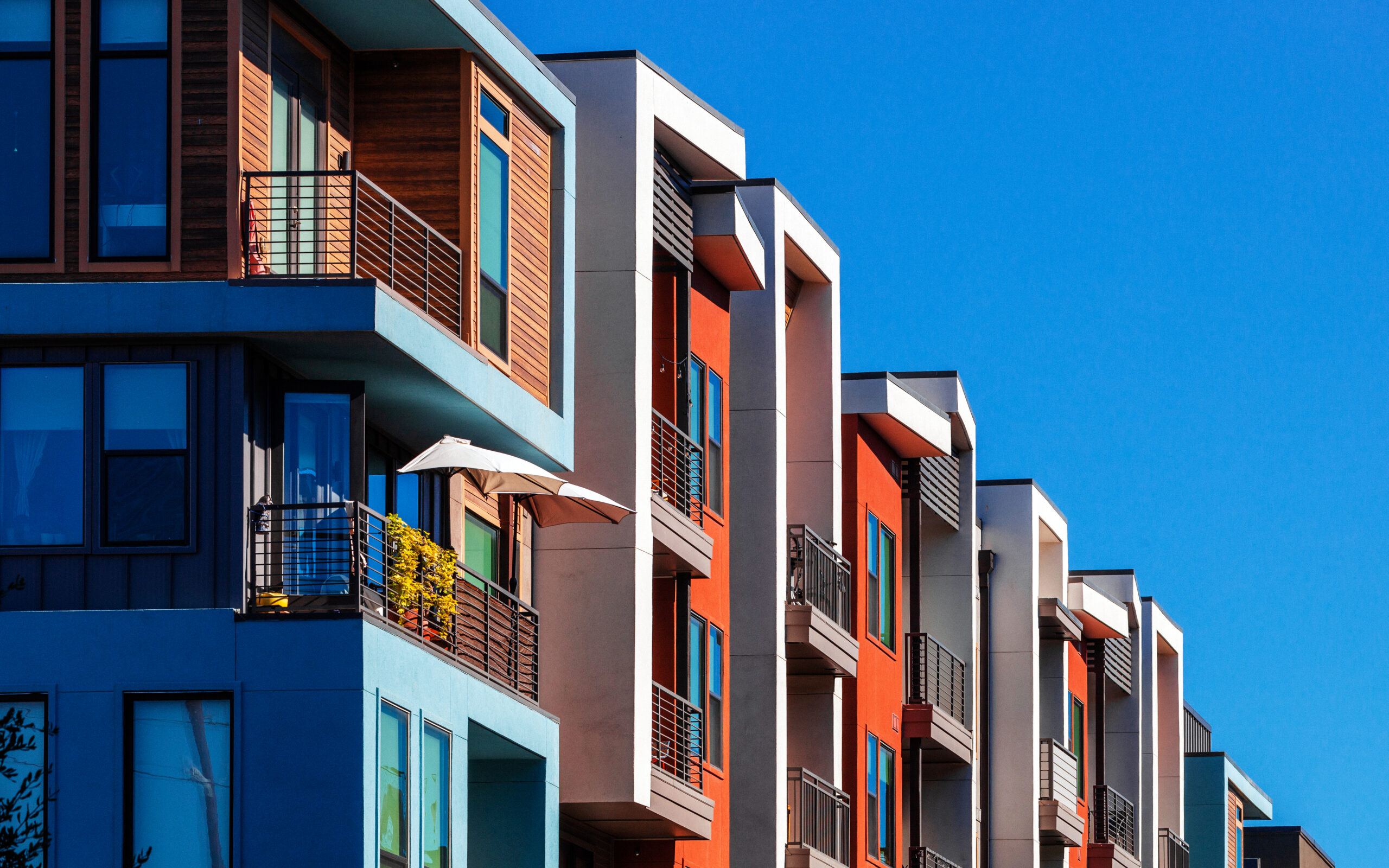 Apartment buildings near downtown Austin. Texas, USA