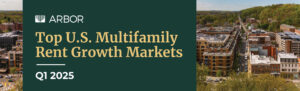 Top U.S. Multifamily Rent Growth Markets — Q1 2025